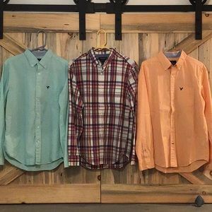 Bundle: 3 American Eagle Mens Med. LS button downs